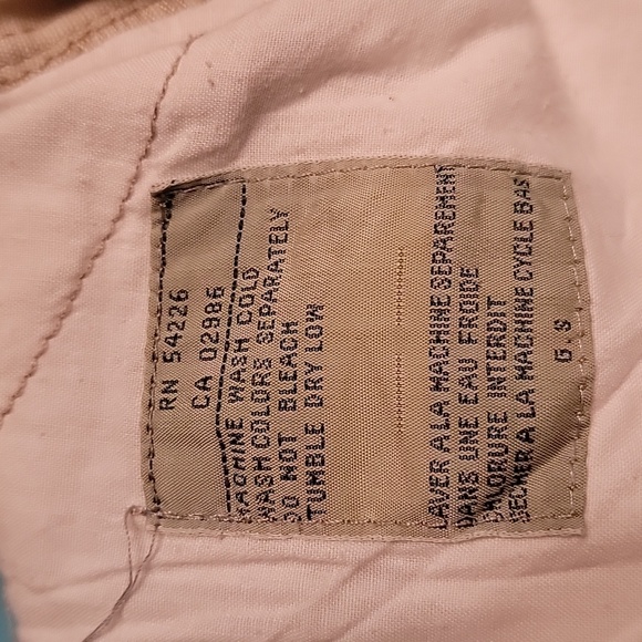 Vintg 80's Pants Women's 16 Khaki High Rise Straight Leg Pleated Elastic Waist - Picture 14 of 14